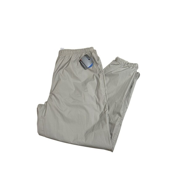 Unbranded Other - Vintage ProSpirit Nylon Track Pants NEW Large Taupe Sand Y2K Windbreaker Zip